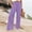 Purple, variant on Stephy Women's New Thin Elastic Loose Large Size Korean Version of Everything Long Trousers Casual Trousers Haren, Black, L