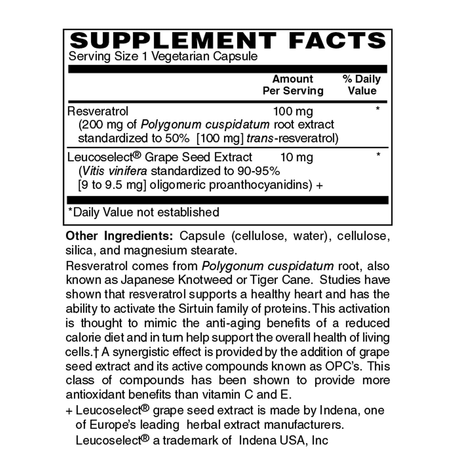 Holly Hill Health Foods, Resveratrol Plus 100 MG, 120 Vegetarian Capsules