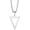 Silver, variant on Stainless Steel Geometric Pendant Inverted Triangle Necklace for Men, BFF Necklace for 2