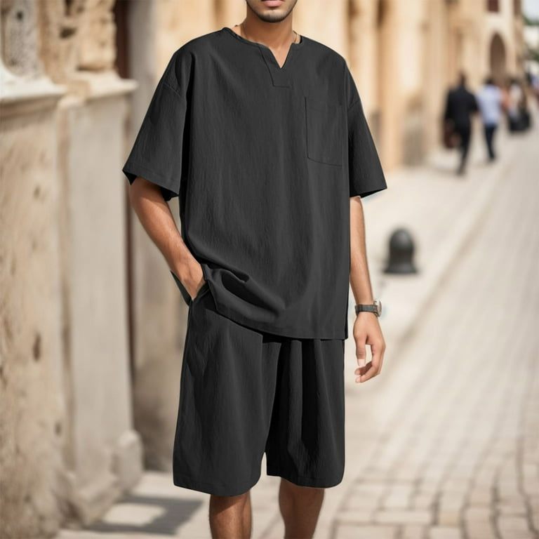 日本未入荷 Men for Outfits Summer 4Xl Wind Suit Leisure Casual Mens Clothing