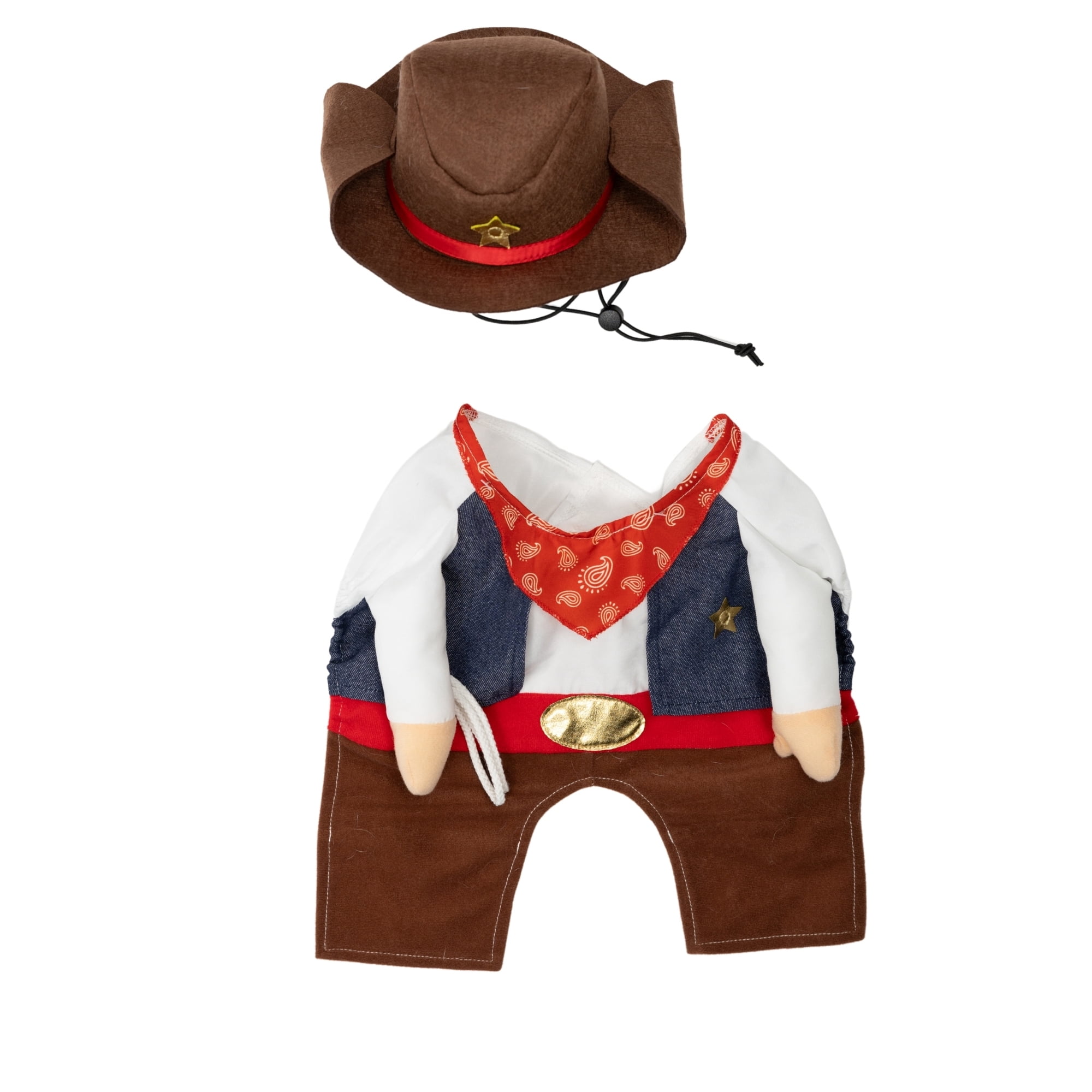 Vibrant Life Halloween Cowboy Costume for Dogs, Multicolor, Large