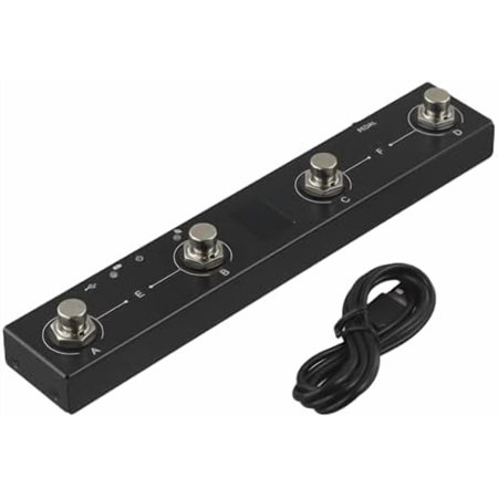 Portable Chocolate MIDI Controller For M-VAVE Rechargeable MIDI Footswitch Controller 4 Buttons Pedal$$Music