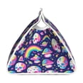 thumbnail image 3 of Lsque Skull mushroom rainbow space Printed Long Tissue Box Cover Holder, Facial Paper Organizer Dispenser,Triangle with Bottom Belt, PVC Leather Decorative Organizer, 3 of 9