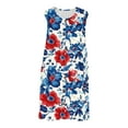 thumbnail image 3 of Pisexur Robe Décontractée pour Femmes Mode Florale Débardeur Sans Manches Robes d'Été pour Femmes Tendance Col en V Boutonnée Robe Évasée avec Poches Douce Extensible Robes d'Été pour Femmes Couvre-Maillot de Plage P-2TG Multicolore, 3 of 8