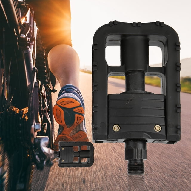 Solomi Pedales de Bicicleta, 1 par de Pedales de Bicicleta Plegables de plástico Parte de Ciclismo para Bicicleta de montaña