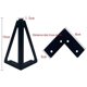 thumbnail image 5 of Dinheiro Pack de 4 Patas de Repuesto de Metal para Muebles, Negras, 15 cm, para Muebles, Armarios, Armarios, sofás y Otras Patas de Muebles.(15 cm, Negro Claro), 5 of 5