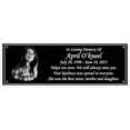 thumbnail image 2 of Photo Memorial Bench Plate, Personalized Plaque, Door Name Plate, Building Sign, Engraved Tree Plaque, Multiple Sizes and Colors(Black With White Writing), 2 of 12
