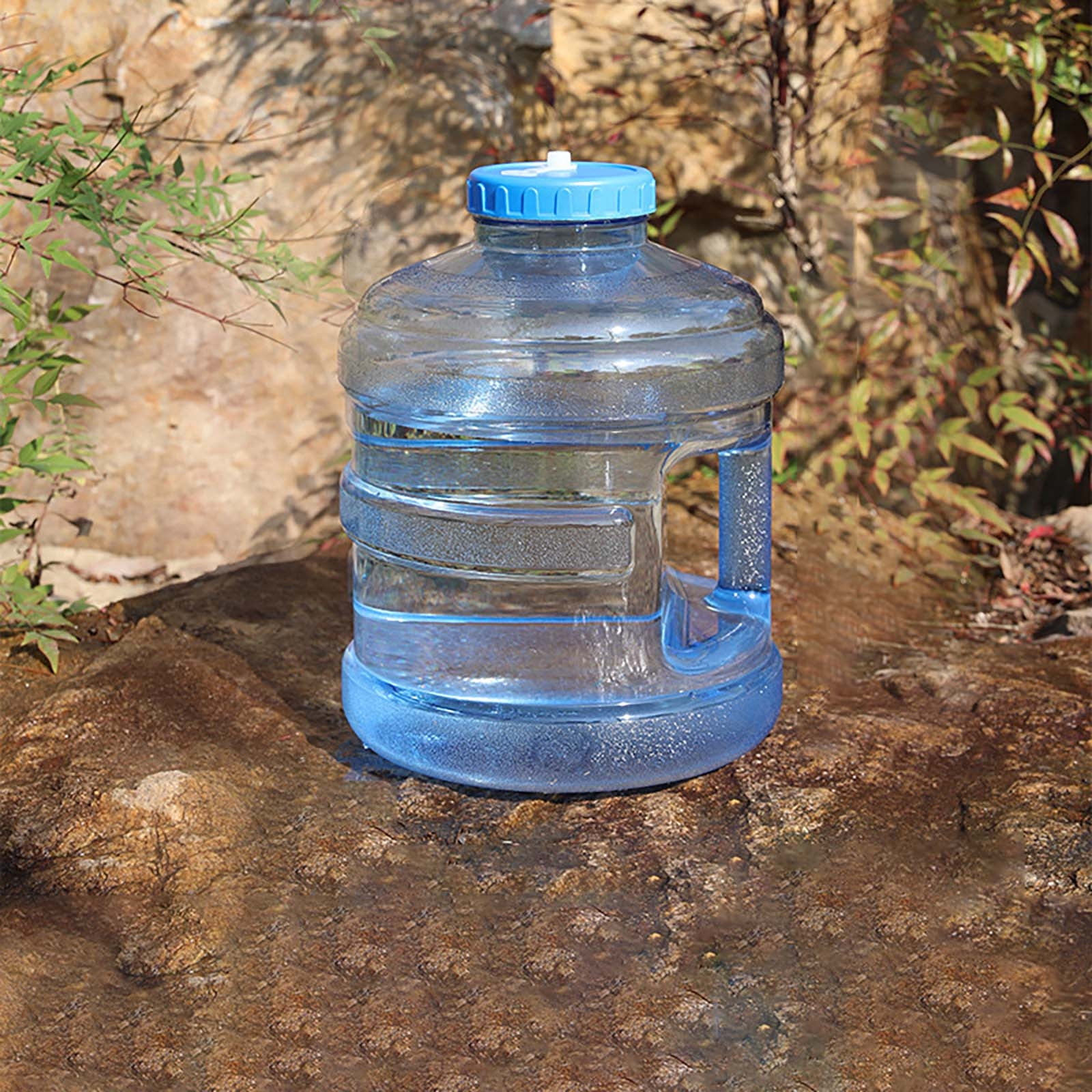 Camping Water Jug 4 Gallons with Faucet Transparent BPA Free Water Storage Container, Outdoor Water Tank with Handle for Hiking Sports Emergency Drinking Water Supply and Home Use