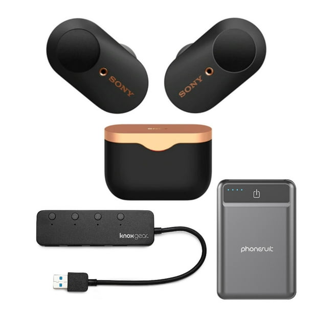 Sony Bluetooth True Wireless Earbuds with Charging Case, Black