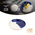 thumbnail image 4 of Thyme & Table Blue Drip Stoneware Round Salad Plate, 4 of 5