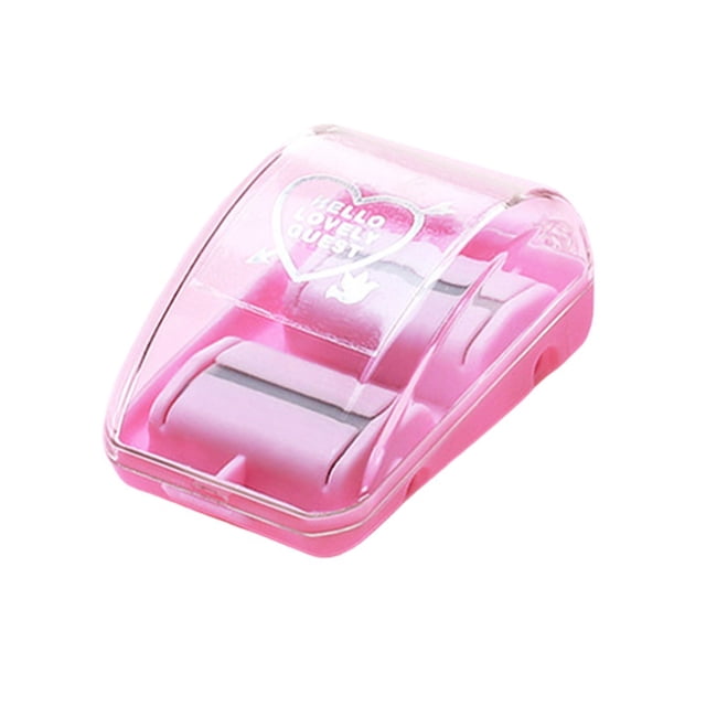 BUYISI Desktop Cleaner Portable Roller Wipe Debris Collector Household Vacuum Cleaner Pink (1 Pack)