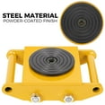 thumbnail image 2 of Yiwa 4 Piece Set 6 Ton Industrial Machinery Dolly - Sturdy Steel Construction, Impressive Loading Capacity, 360° Rotation, Anti-Skid Cover, and Smooth Secure Movement, 2 of 4