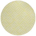 thumbnail image 2 of Addison Rugs Chantille Indoor/Outdoor Transitional Squares Yellow Washable Round Rug, 8' x 8', 2 of 6
