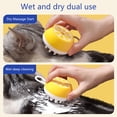 thumbnail image 3 of Peine de baño para perros y gatos, cepillo de aseo para perros, cepillo de masaje para cachorros, cepillo de limpieza para el pelo, dispensador de champú suave, 3 of 7