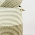 thumbnail image 2 of All-Natural 2 Tone Woven Hampers - Beige 15"x15"x18", 2 of 3