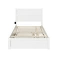 thumbnail image 4 of AFI NoHo Full Wood Platform Bed with Headboard Footboard & Twin Trundle, White, 4 of 7