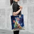 thumbnail image 4 of Merry Christmas and Happy New Year Santa Pomeranian Holiday Xmas Winter 2025 All Over Print 3D Canvas Tote Bag Pom Dog Lover Gifts Reusable Handbag - 00024, 4 of 5