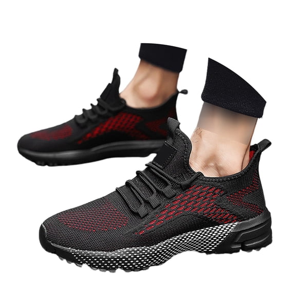 Win s Way Men's Breathable Athletic Sneakers, Lightweight Mesh Running Shoes For Gym Workout & Tennis Jogging