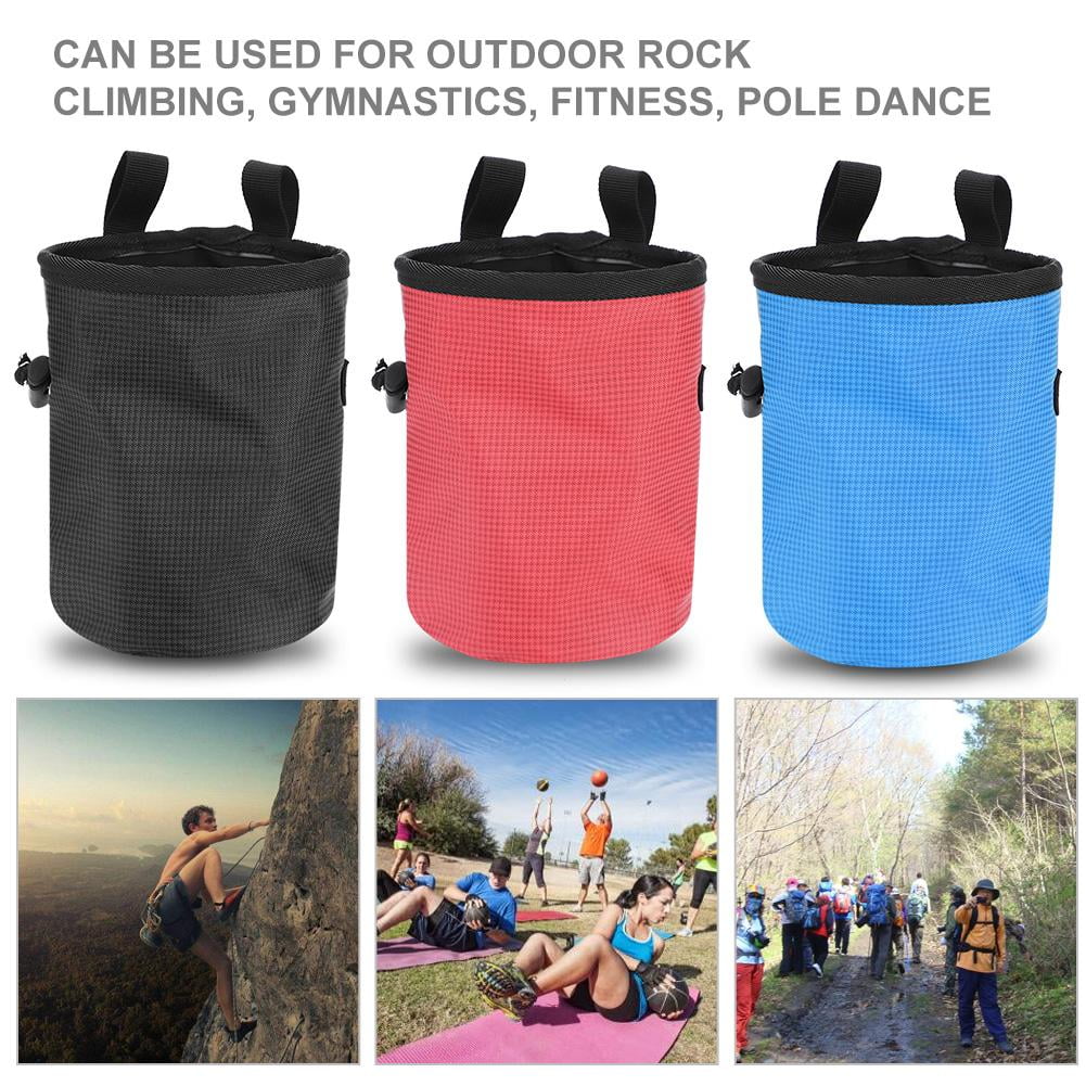 WALFRONT Magnesium Powder Bag for Outdoor Rock Climbing Gymnastics Pole