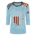 thumbnail image 3 of CUSTG Women T-Shirts Casual Loose Fit Short Sleeve T Shirt Graphic Print Round Neck Tops Fall 1776-2026 Celebrate America's 250th Anniversary Relaxed Fit Streetwear, 3 of 3