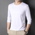 thumbnail image 2 of Men Casual Slim Fit Long Sleeve T-Shirt Undershirt Blouse Muscle Top Workout Tee, 2 of 8