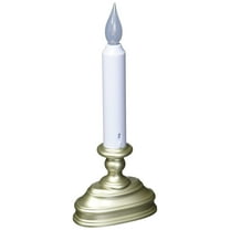 Battery Operated LED Window Candle with Sensor Pewter FPC1520P