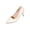Beige, variant on Summer Sandals for Women Pointed Toe Pumps with Gold Rivet Trim and 8cm Narrow Heel