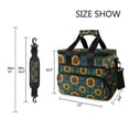thumbnail image 3 of FORMRS Insulated Cooler Bag 24 Cans Capacity Soft Leakproof Lunch Box with Side Pockets, Blue Art Sunflowers, 3 of 7