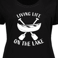 thumbnail image 4 of Inktastic Living Life on the Lake Women's Plus Size T-Shirt, 4 of 5