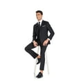 thumbnail image 4 of ETHAN Men’s Slim Fit Suit One Button 3-Piece Blazer Dress Business Wedding Party Jacket Vest & Pant XL, 4 of 8