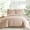 Blush, variant on Levtex Home - Cloud Waffle Comforter Set - King Comforter + Two King Pillow Cases - Waffle Weave - Bright White - Comforter (106 x 94in.) and Pillow Case (36 x 20in. ) - Cotton