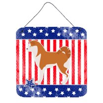 Carolines Treasures BB3372DS66 USA Patriotic Akita Wall or Door Hanging Prints