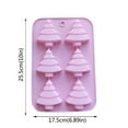 thumbnail image 3 of SDJMa 6 Christmas Tree Silicone Mold Cake Baking Mold Chocolate Candy Handmade Soap Ice Cube Biscuit Moulds No-Stick Christmas Baking Trays Pan, 3 of 7