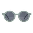 thumbnail image 1 of Lunettes de Soleil Rétro pour Enfants, Taille Enfant, Plastique Épais, Lentille Ronde Ronde, Bleu Clair Noir, 1 of 4