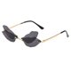 thumbnail image 3 of Gafas de sol Dragonfly Fernando Gafas de terre para mujer Vintage metal sin marco UV400 gris, 3 of 8