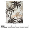 thumbnail image 4 of Creowell Hawaii Theme Print Blanket,Coconut Tree Tropical Plant Throw Blanket for Sofa Adults,Coastal Summer Palm Leaves Fuzzy Soft Blanket Bed Couch,Queen 60x80in, 4 of 6
