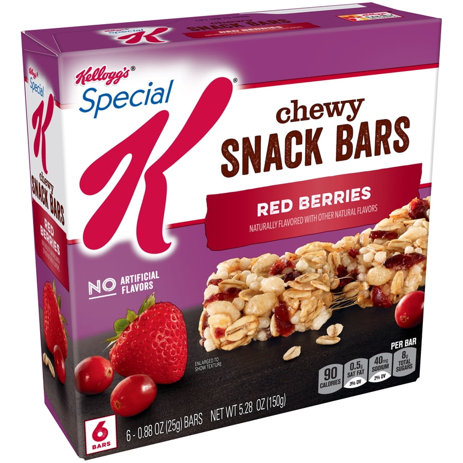 Kellogg's Special K Chewy Snack Bars, Red Berries 5.28 oz 6 Ct