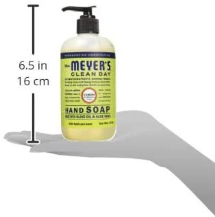 Mrs. Meyer's Clean Day Hand Soap Liquid, Lemon Verbena, 12.5 fl oz (6 pack) (Bundle)