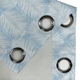 thumbnail image 4 of Ambesonne Palm Leaf Grommet Curtain, Blue Tropic Leaves Exotic, 50"x84", Pale Blue White, 4 of 5