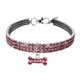 thumbnail image 1 of Greeniant Collar elástico de cristal ostentoso para mascotas pequeñas, colgante en forma de hueso, Collar elástico, accesorios para mascotas, regalo Suministros para perros rosado L Greeniant PT0058-08, 1 of 1