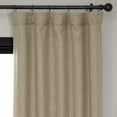 thumbnail image 5 of HPD Half Price Drapes Nomad Tan Faux Linen Room Darkening Curtains for Bedroom & Living Room Curtains (1 Panel), Door & Window Curtains 84 inches long, Rod Pocket Curtains & Drapes, 50W X 84L, 5 of 12