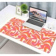 thumbnail image 6 of Orange Abstract Swirl Pattern XXL Desk Mat - Wavy Large Mouse Pad, Desk Decor, Ideal for Office Desk Accessories and Gifts, Extended Gaming Mousepad, 6 of 6