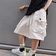 thumbnail image 6 of UACY Cargo Shorts Boys Y2K Baggy Knee Length Athletic with Pockets Hiking Waterproof Black Pants Summer Outfits ﻿, 6 of 6
