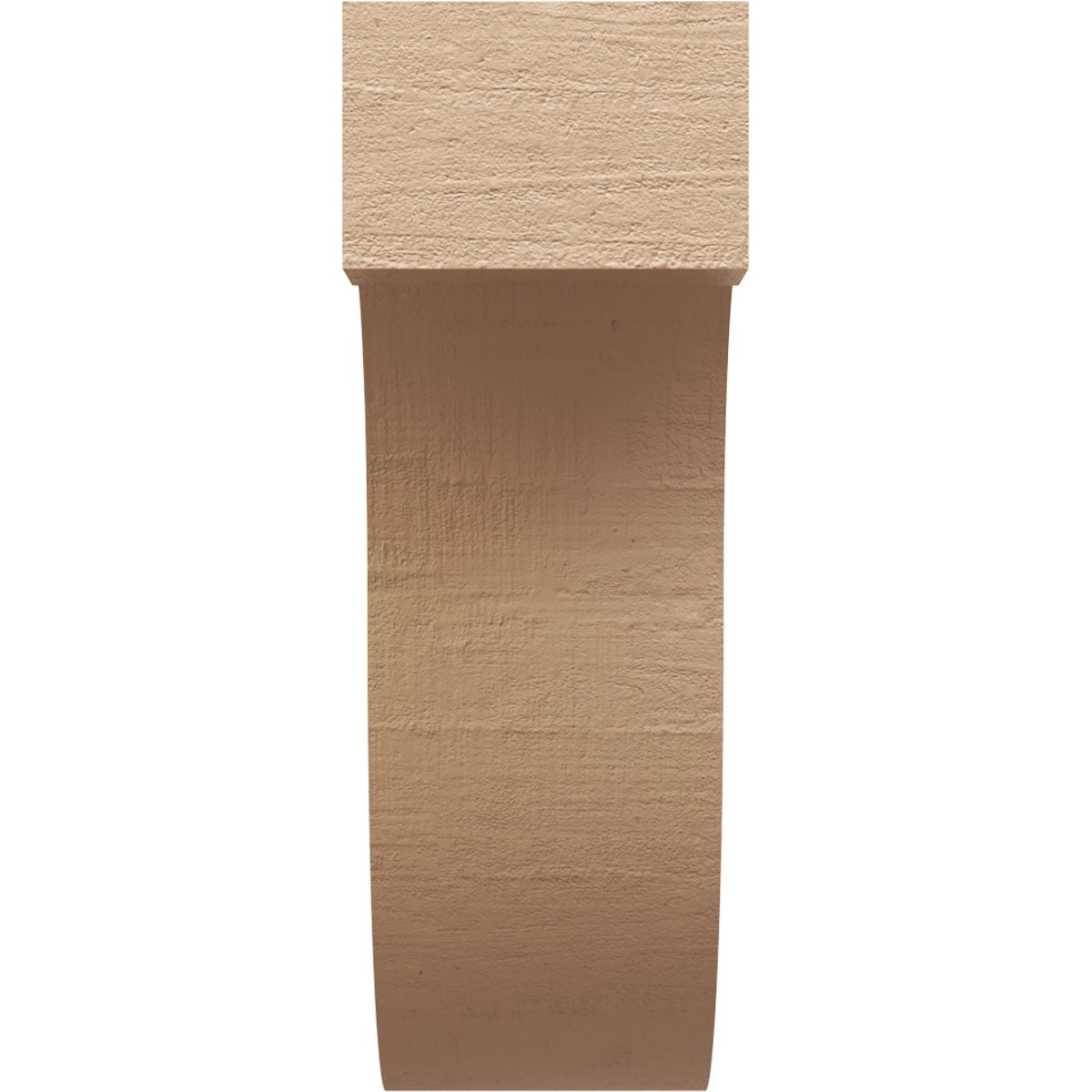12"W x 24"D x 36"H Classic Del Monte Rough Cedar Woodgrain TimberThane Corbel, Primed Tan