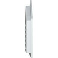 thumbnail image 3 of Ekena Millwork 26"W x 36"H Peaked Top Gable Vent (31"W x 40 3/4"H Frame Size) 6/12 Pitch: Functional, PVC Gable Vent w/ 1" x 4" Flat Trim Frame, 3 of 14