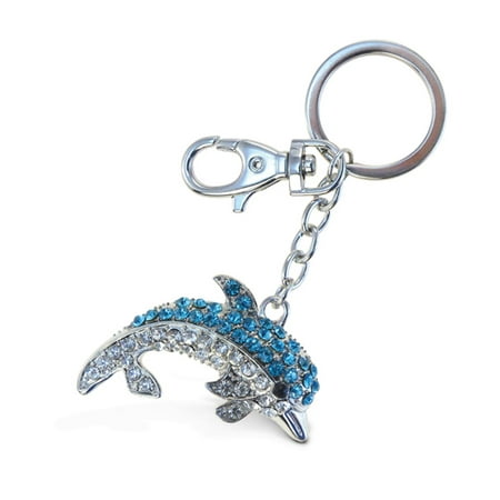 Dolphin 9mm Italian Charm - Sparkling Charms - Blue Dolphin 2