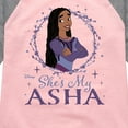 thumbnail image 3 of Disney Wish - Shes My Asha - Toddler & Youth Girls Raglan Graphic T-Shirt, 3 of 5