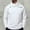 White, variant on Sleeves for Men, Solid Color Laid Back Button Elastic Knit Cardigan Sweater
