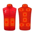 thumbnail image 4 of Lolmot Unisex Heated Vest Men/Women Heated Gilet USB Electric Heating Waistcoat Rechargeable Body Warmer Heated Jacket 9 Heating Pads Winter Coat, 4 of 5