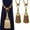 Gold, variant on BEL AVENIR 2 Pack Curtain Tiebacks Tassel Rope Handmade Holdbacks, Gold, 2 Count